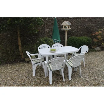 Baštenski sto Otello plastični - beli-1